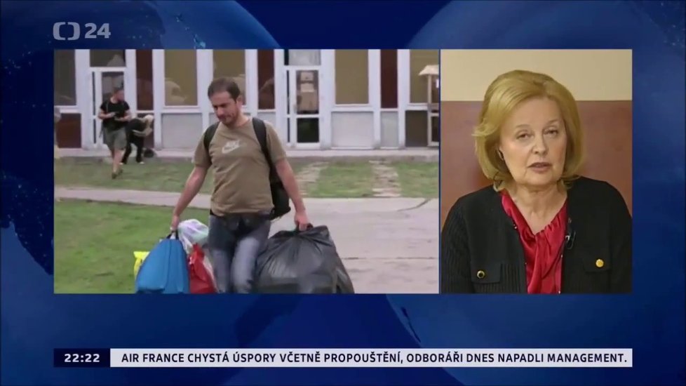 Magda Vášáryová při předchozím emotivním vystoupení o uprchlících v České televizi