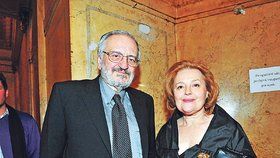 Milan Lasica s manželkou Magdou Vášáryovou.