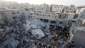 Izraelský úder na tábor Maghází v Pásmu Gazy (5.11.2023)
