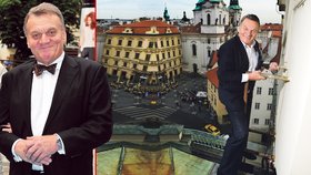 Primátor Bohuslav Svoboda neváhal zapózovat Blesku na střeše pražského magistrátu