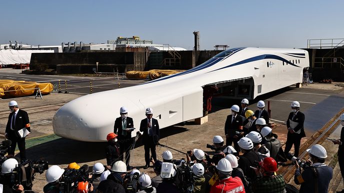 Nový unikátní model vysokorychlostního vlaku Maglev představila firma Central Japan Railway letos v březnu.