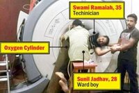 Technici zapnuli magnetickou rezonanci: Čtyři hodiny k ní byli přišpendlení kyslíkovou bombou!