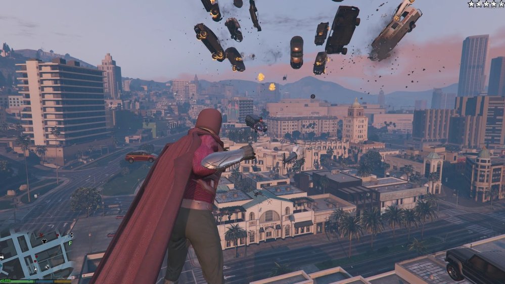 Magneto ničí hru Grand Theft Auto V a dost ho to baví