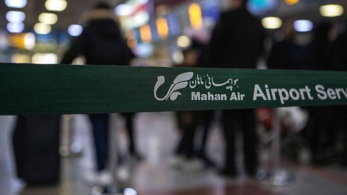 Letištní přepážka Mahan Air