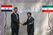 Mahmúd Ahmadínežád a Bašár Asad