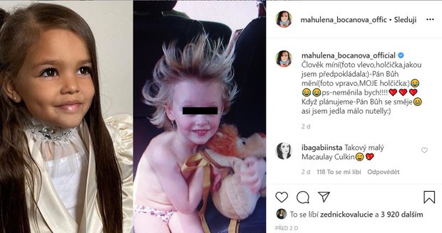 Je Mahulena Bočanová zklamaná, že její dcera nevypadá podle jejích představ?