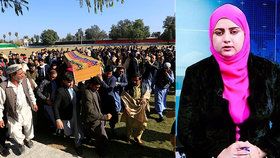 Ozbrojenci ve východním Afghánistánu zabili televizní moderátorku Malalu Majvandovou.