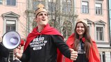 Čtyři královská veličenstva na jednom místě: V Brně začal stavbou májky Studentský měsíc 