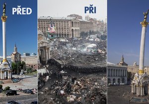 Majdan tak, jak ho změnily krvavé nepokoje.