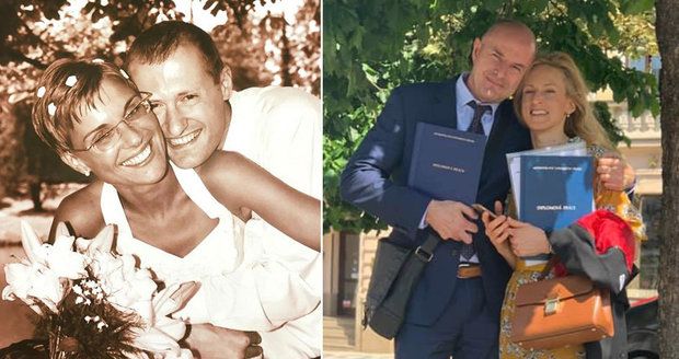 Politické oslavy: Klausova zrzka otevřela svatební album a hejtman má s manželkou titul