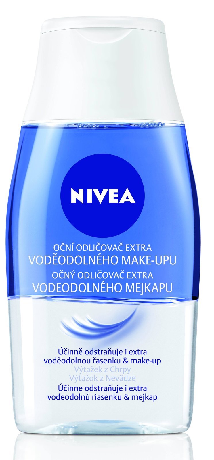 Odličovač extra voděodolného make-upu, Nivea, 129,90 Kč.