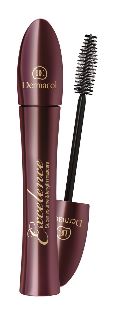 Prodlužující a objemová řasenka Dermacol EXCELENCE SUPER VOLUME & LENGTH MASCARA, 229 Kč