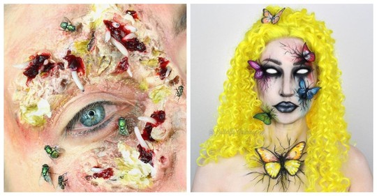 Mrtvý hmyz jako součást make-upu: Americká stylistka dobývá sociální sítě odvážnými kreacemi