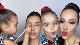 Čtyřletá dívka učí dospělé ženy, jak na správný make-up. Tohle jste ještě neviděli!