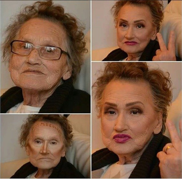 Proměna osmdesátileté babičky.