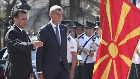 Premiér Andrej Babiš na návštěvě Severní Makedonie (11. 6. 2019)