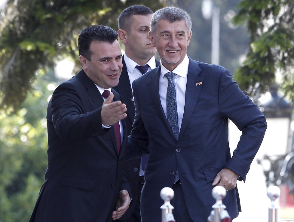 Premiér Andrej Babiš na návštěvě Severní Makedonie (11.6 2019)