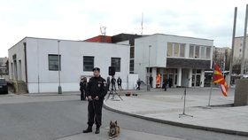 Policejní pes Ade i se svým psovodem