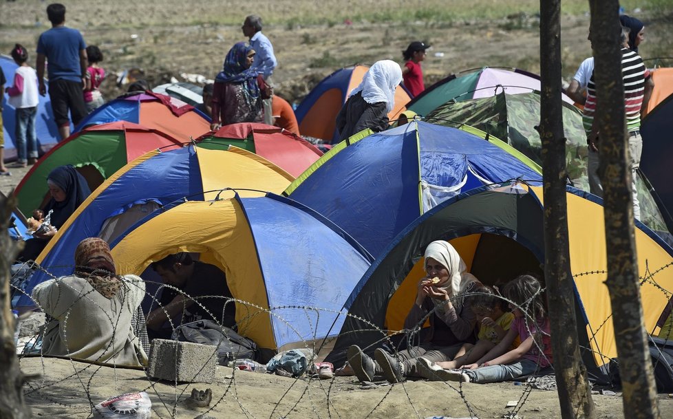 Makedonská hranice s Řeckem: Tisíce uprchlíků se tudy touží za každou cenu dostat do Evropy.