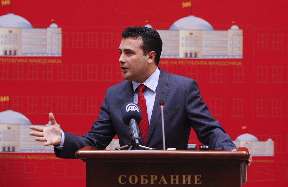 Makedonský opoziční lídr Zoran Zaev