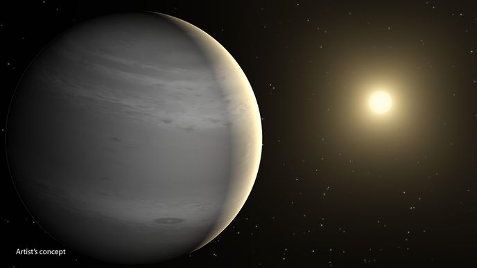 Exoplaneta Makropulos podle vizualizace NASA