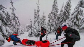 Nejhorší týden horských záchranářů: Resuscitace na sjezdovce a 268 dalších zásahů!