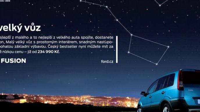 Malá velká kampaň na Ford Fusion s malým velkým plakátem