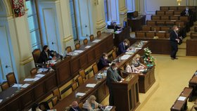 Hlasování o nedůvěře: Prázdná místa ministrů (3.6.2021)