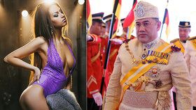 Miss Moskva 2015 Oksana Vojevodina se v listopadu vdala za malajsijského krále Muhammada V., ten za 2 měsíce abdikoval, (8.01.2019).