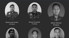 Tragédie v Malajsii: Při záchraně 17letého chlapce utonula šestice potápěčů (4. 10. 2018).