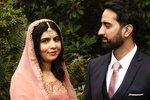 Nositelka Nobelovy ceny za mír Malala Júsufzaiová se v Británii provdala