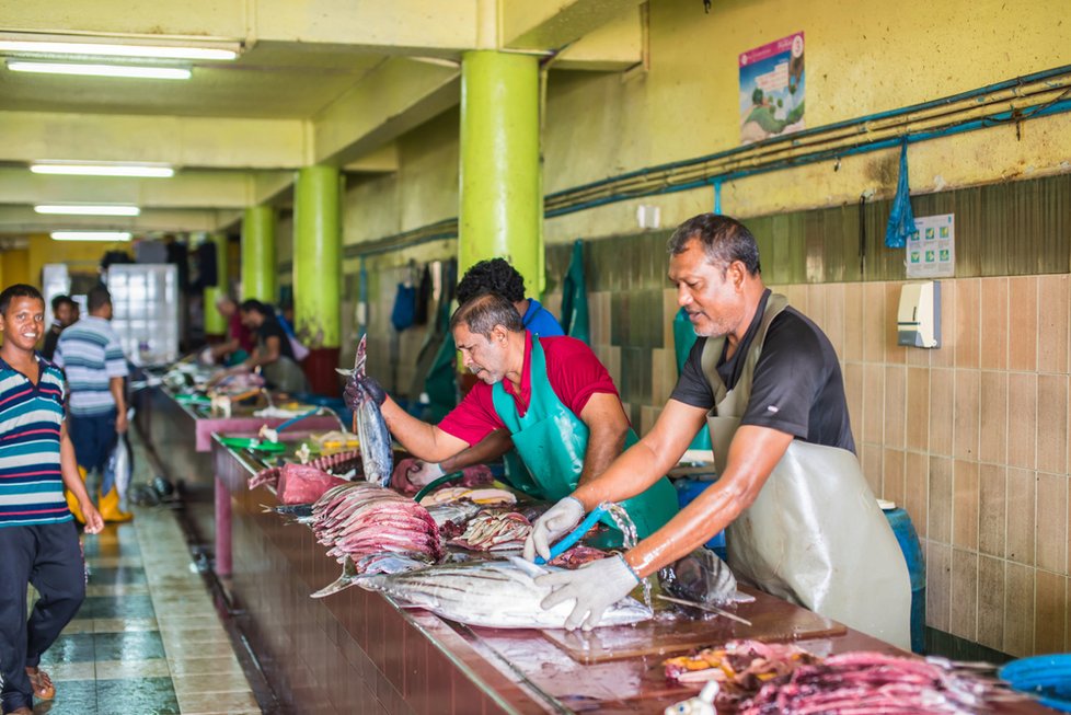 Male Fish Market na Maledivách