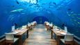 Restaurace pod hladinou Indického oceánu