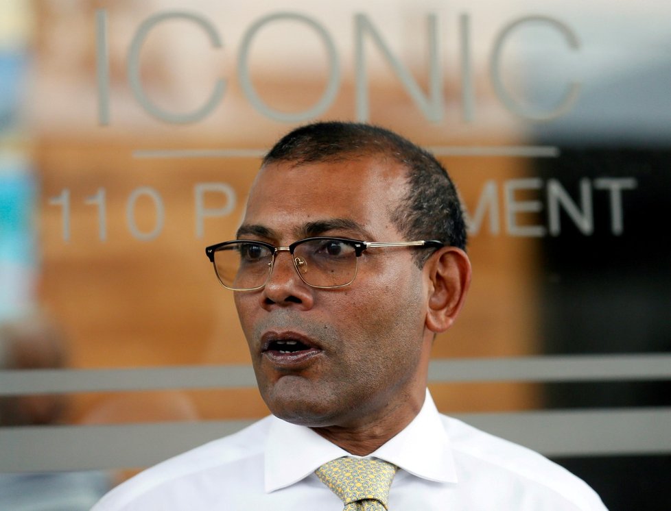 Maledivský exprezident a nynější předseda parlamentu Muhammad Našíd.