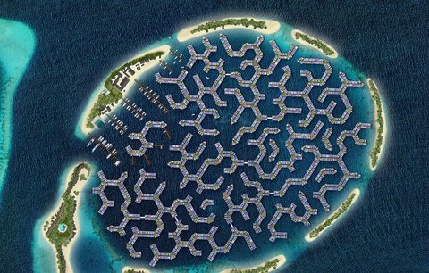 Mozek plující na vodě! První plovoucí město bude na Maledivách