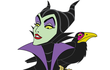 Zlá Maleficent v kreslené verzi.