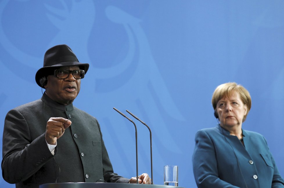 Prezident Mali Boubacar Keita při návštěvě Německa