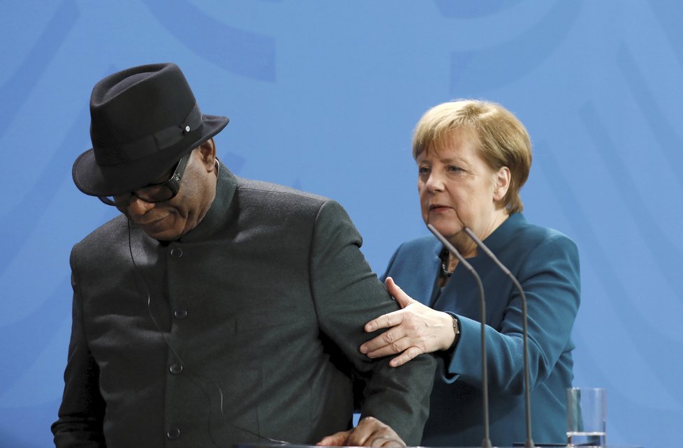 Prezident Mali Boubacar Keita při návštěvě Německa