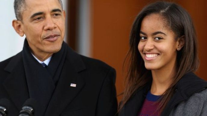 Malia Obamová a její otec Barack