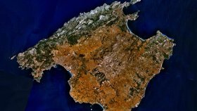 Mallorca z družice.