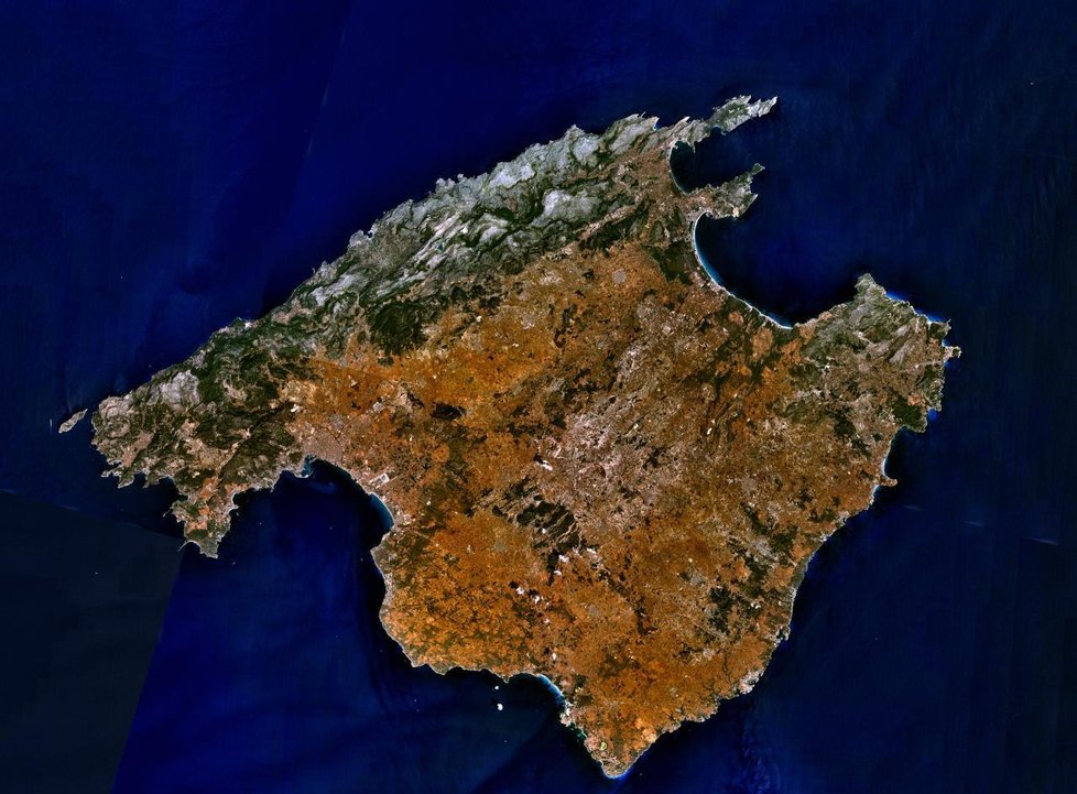Mallorca z družice.