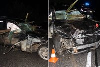 Skoro jako v Nezvratném osudu: Dřevěný plot udělal z auta jehelníček, řidič přežil