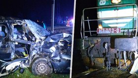 Při srážce auta s vlakem na Táborsku zahynul řidič automobilu.