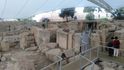 Pohled na celý komplex chrámu Tarxien.