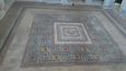 Mozaika z podlahy v římské vile v Mdině. 