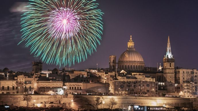 Mezinárodní festival ohňostrojů na Maltě