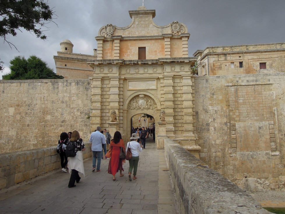 Město Mdina bývalo hlavním městem ostrova a původním sídlem řádu Johanitů