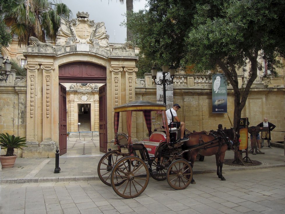 Město Mdina bývalo hlavním městem ostrova a původním sídlem řádu Johanitů