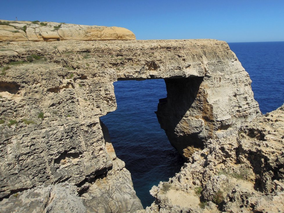 Nové maltské okno na ostrově Gozo