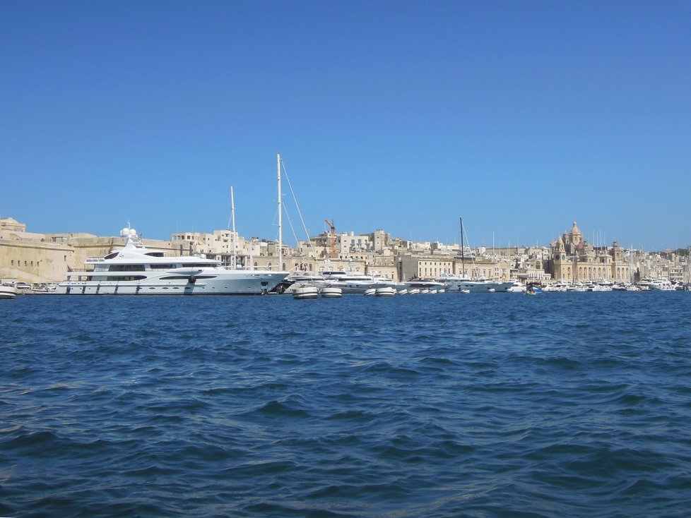 Valletta, přístav v jednom z měst Trojměstí